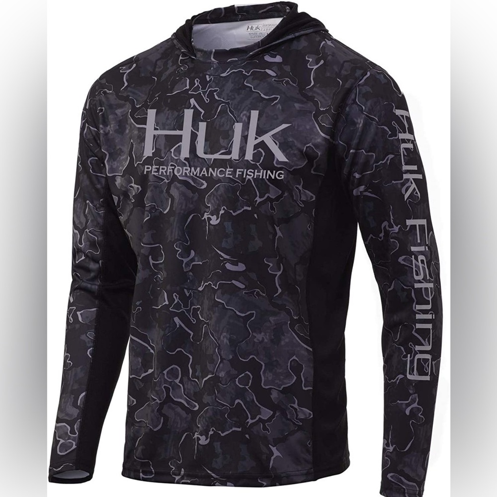 Huk Men's Dark Camo Rash Guard